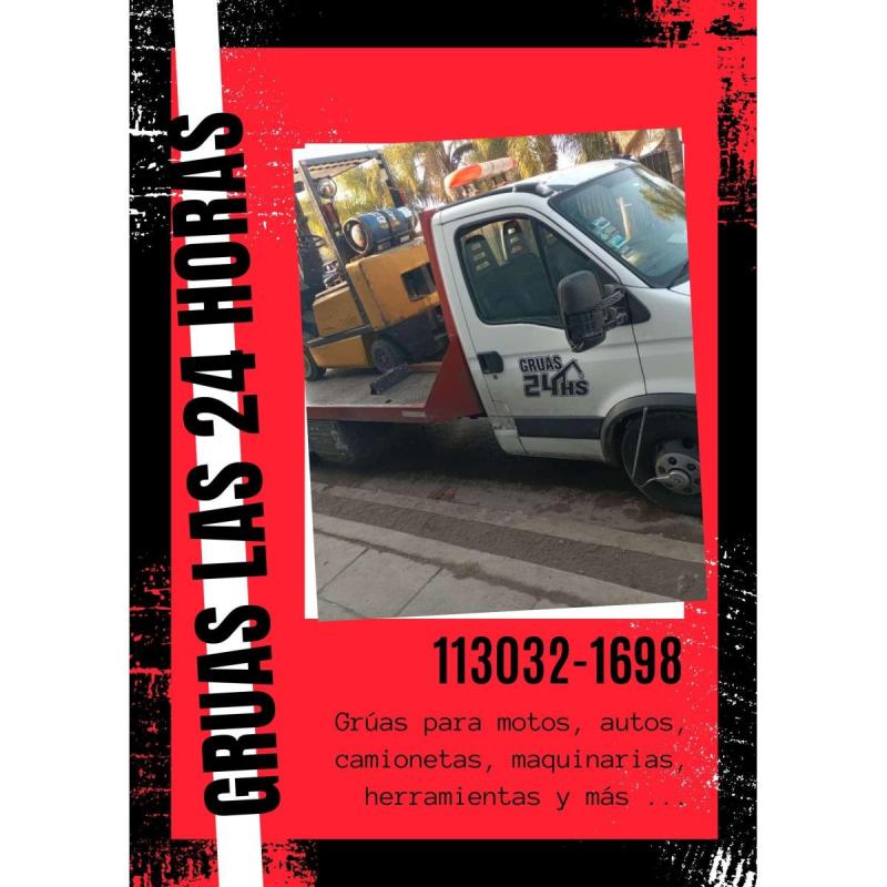 Gruas en Ramos Mejía las 24 horas - Traslados en CABA y GBA