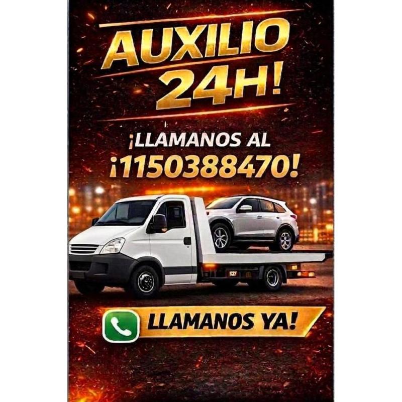 Gruas en Caseros las 24 horas - Traslados en CABA y GBA