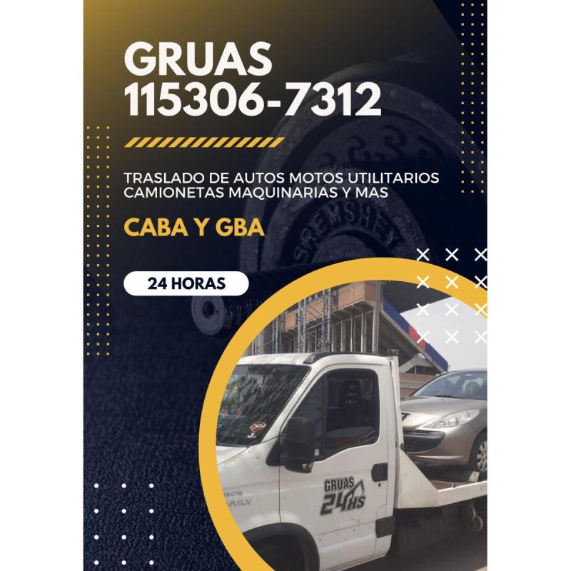 Gruas en San Justo las 24 horas - Traslados en CABA y GBA