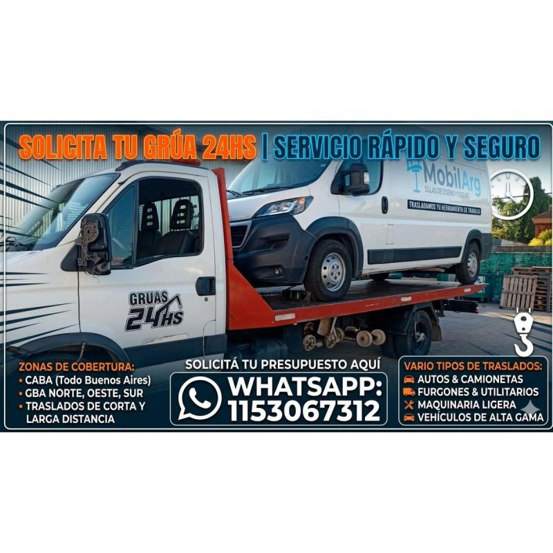Gruas en Martínez las 24 horas - Traslados en CABA y GBA