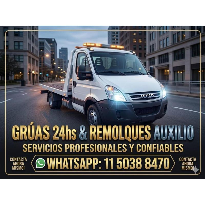 Gruas en San Isidro las 24 horas - Traslados en CABA y GBA