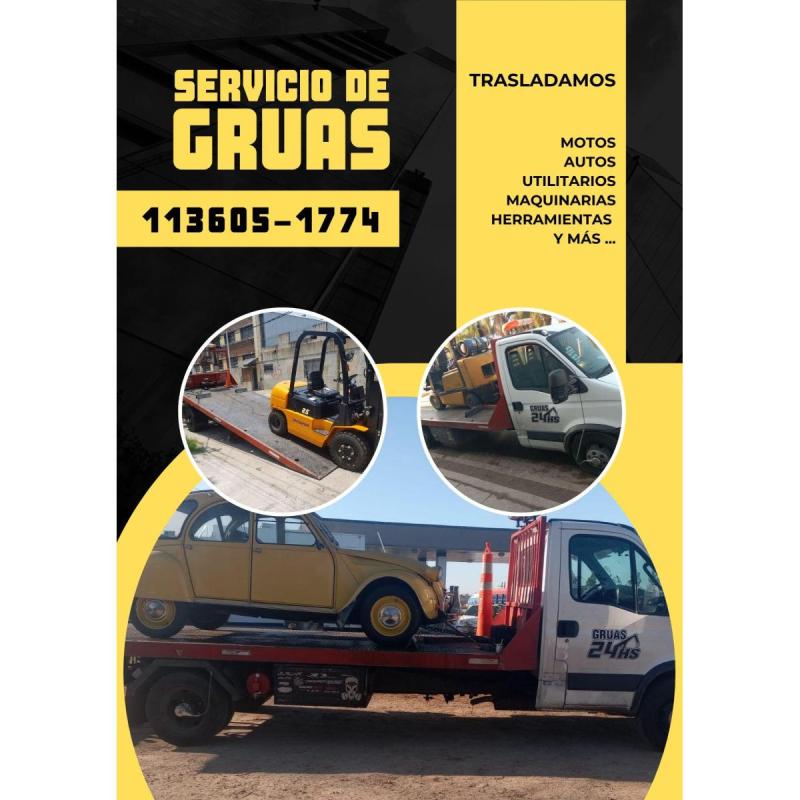 Gruas en El Tigre las 24 horas - Traslados en CABA y GBA