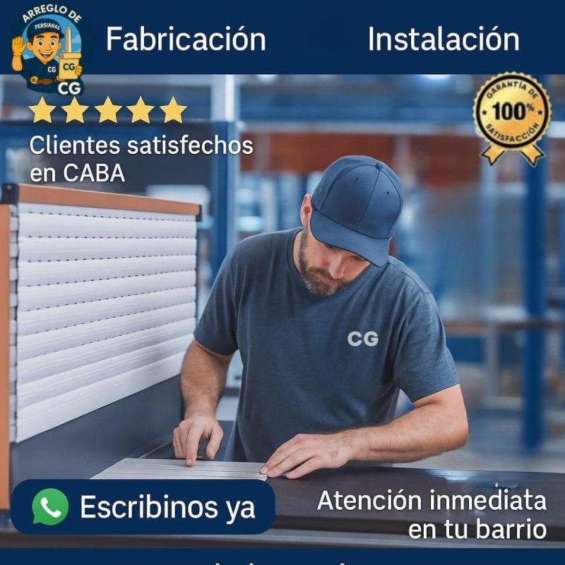 Servicio de Reparación de persianas y cortinas – CABA 24 hs | Arreglo de Persianas CG - 2
