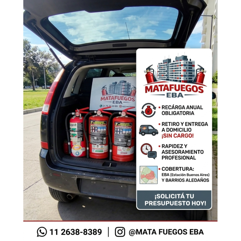Recarga de matafuegos vehiculares caba - 4