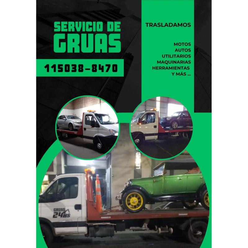 Gruas en San Miguel las 24 horas - Traslados en CABA y GBA