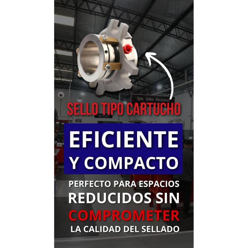 Sello Mecanico MEC-560 (PF) para Eje de 1 1/2" - Resorte Recto - 15