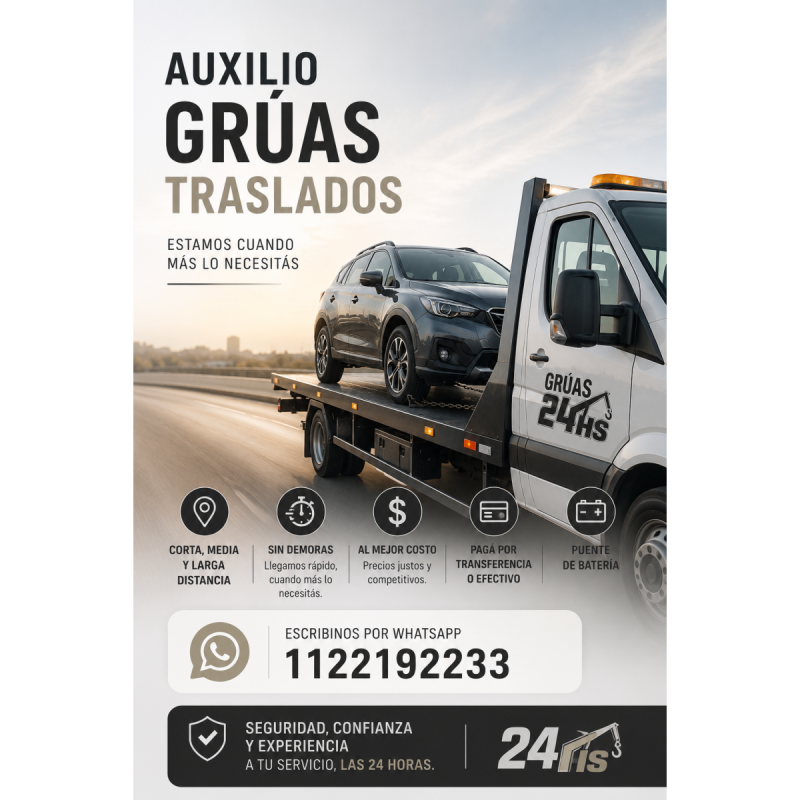 Remolques las 24 horas los 365 dias del aÑo
