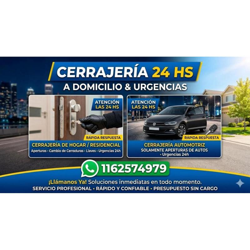 Cerrajeros a domicilio en chacarita urgencias las 24 horas
