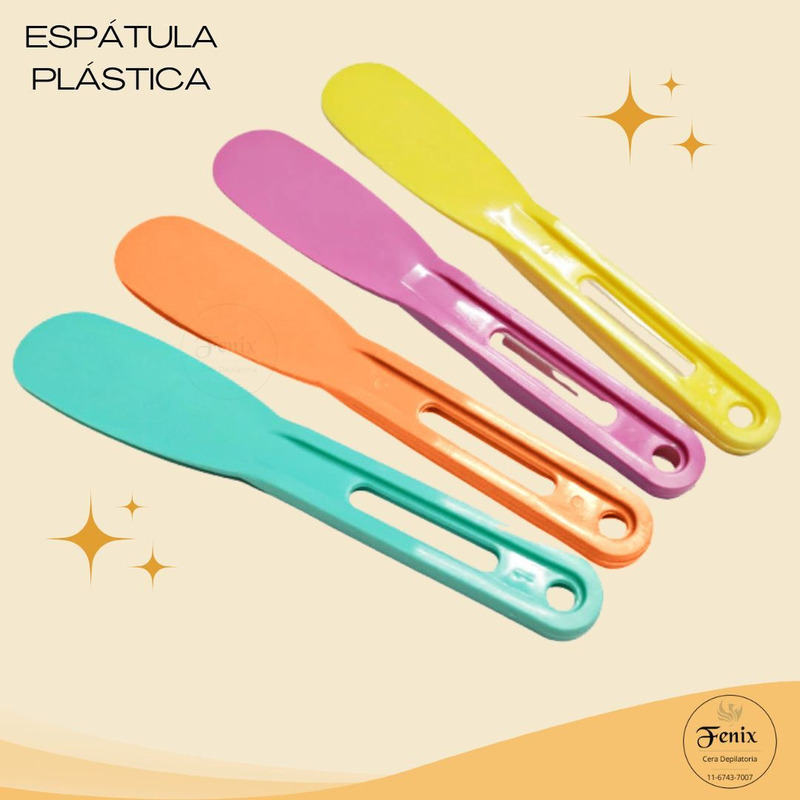 Espátula Plástica Untadora Recta con Extremos Redondeados 17,5 CM