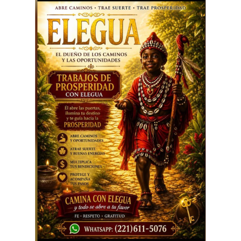 Trabajos espirituales con elegua apertura de caminos y limpiezas