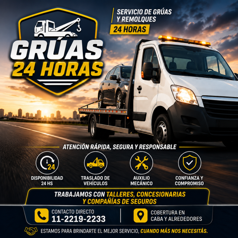 Auxilio las 24 horas, grÚas para todo tipo de vehiculos - 5
