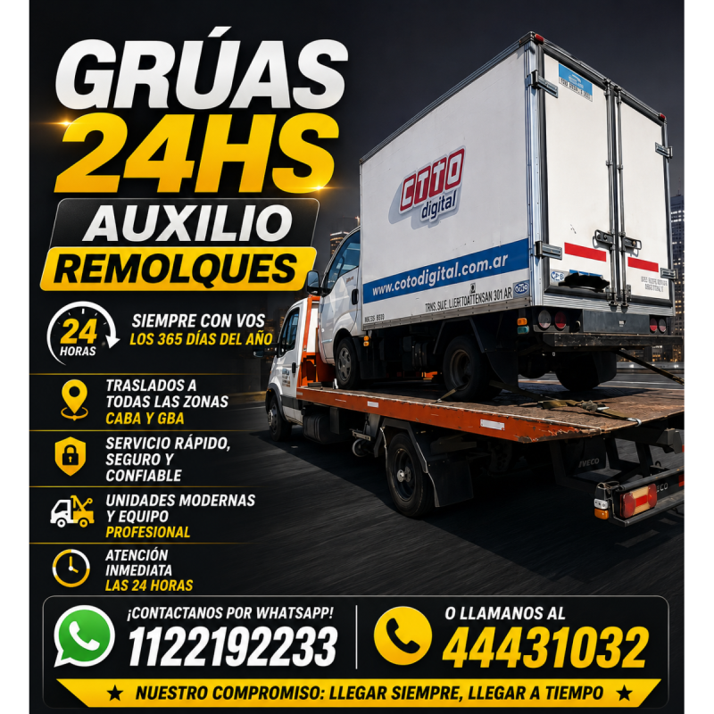 Auxilio las 24 horas, grÚas para todo tipo de vehiculos - 8
