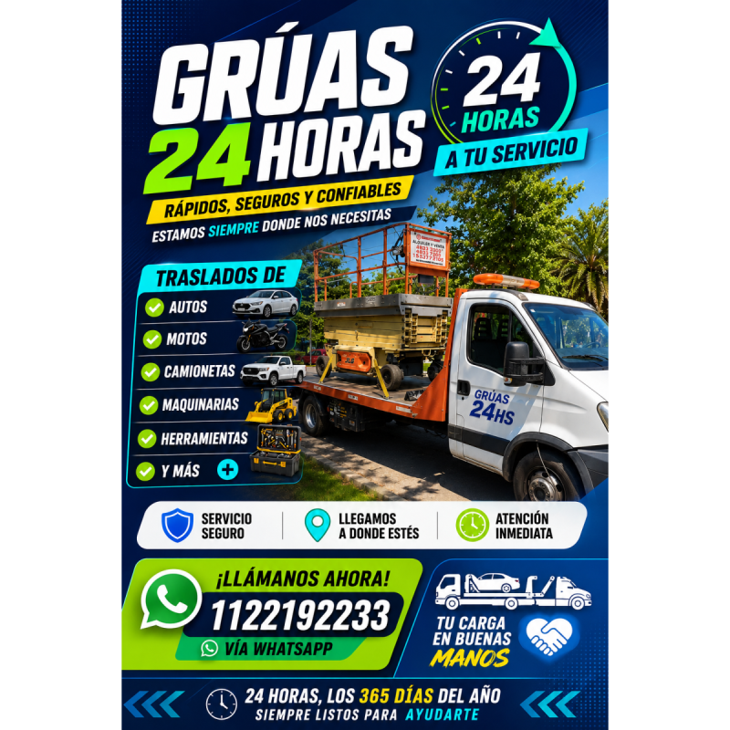 Auxilio las 24 horas, grÚas para todo tipo de vehiculos - 9