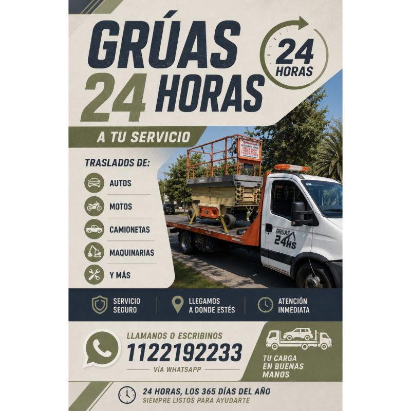 Auxilio las 24 horas, grÚas para todo tipo de vehiculos - 10