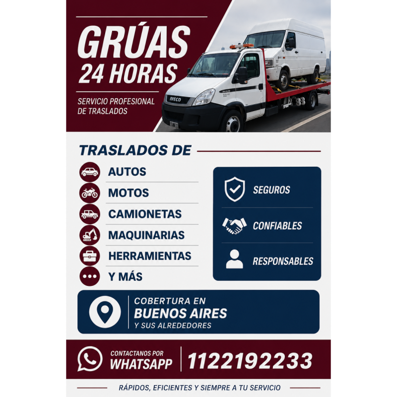Auxilio las 24 horas, grÚas para todo tipo de vehiculos - 11