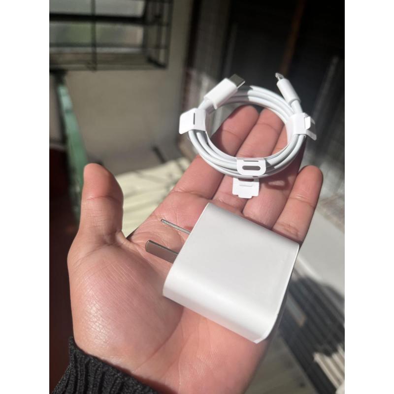 Cargador iphone COMPLETO cabezal y cable