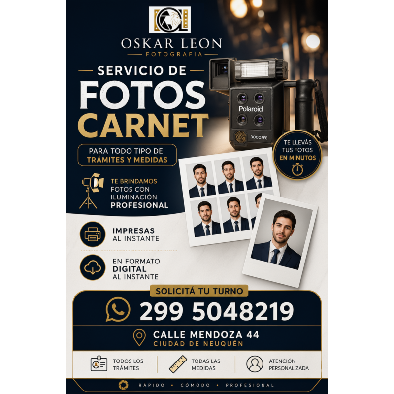 Foto carnet para todo tramite