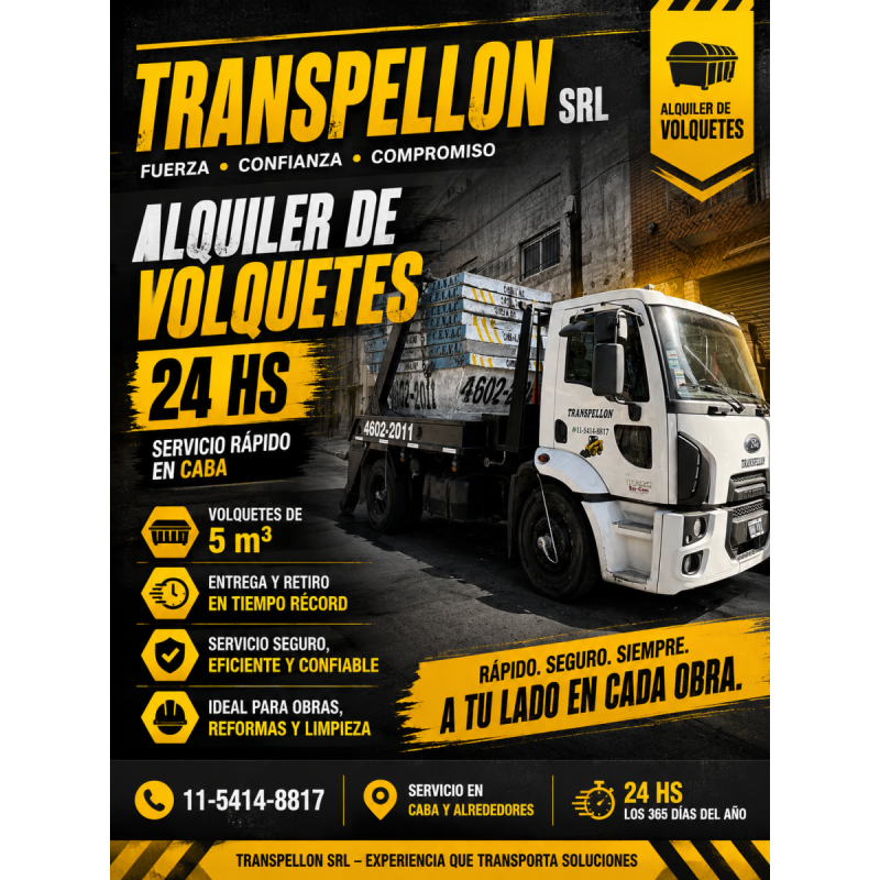 Volquetes en todos los barrios de caba 4602-2011 / 115414-8817