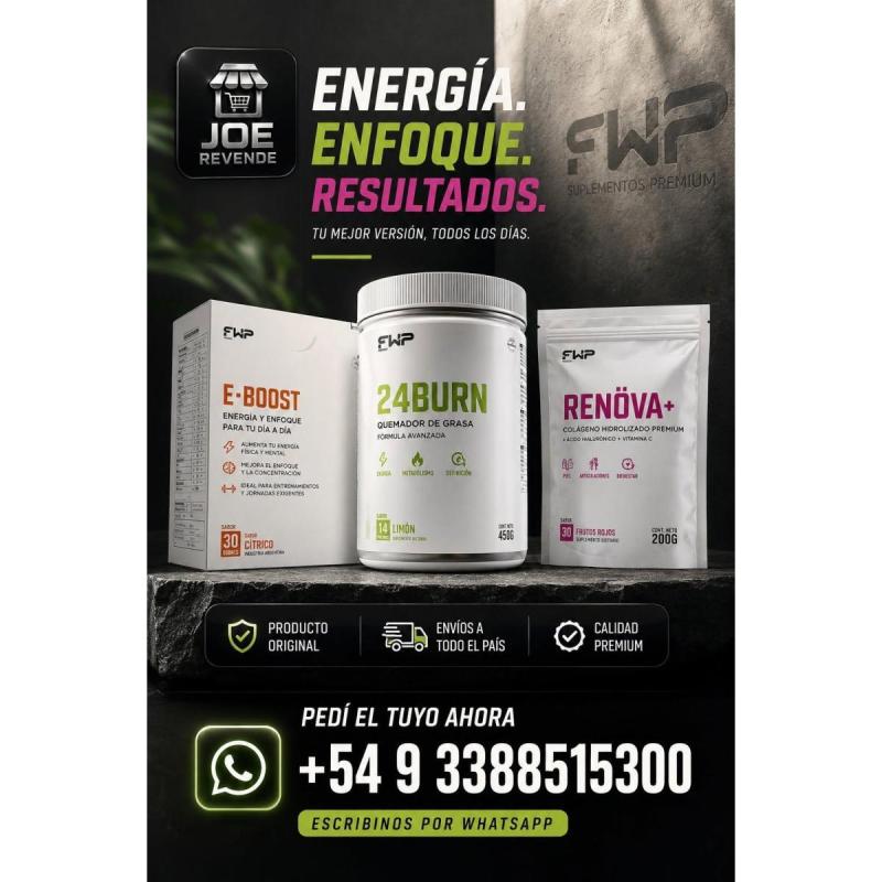 Productos fwp - renova+ , 24 burn y e-boost