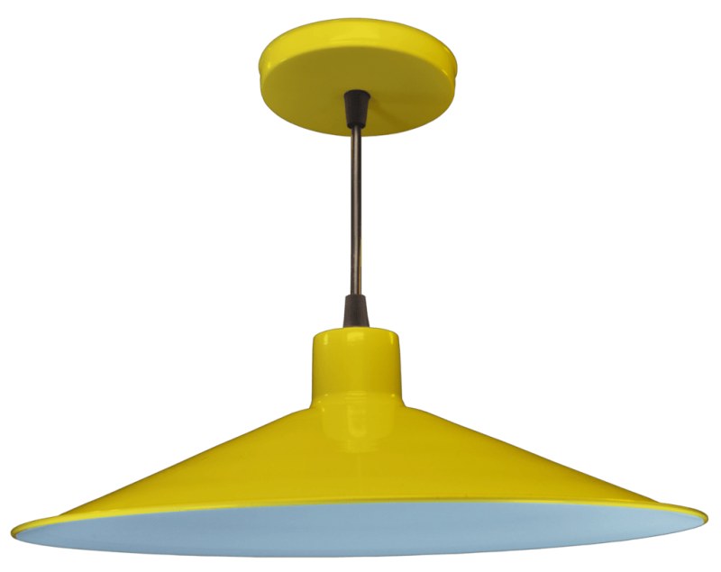 Lámpara Colgante de Chapa campana galponera Varios colores