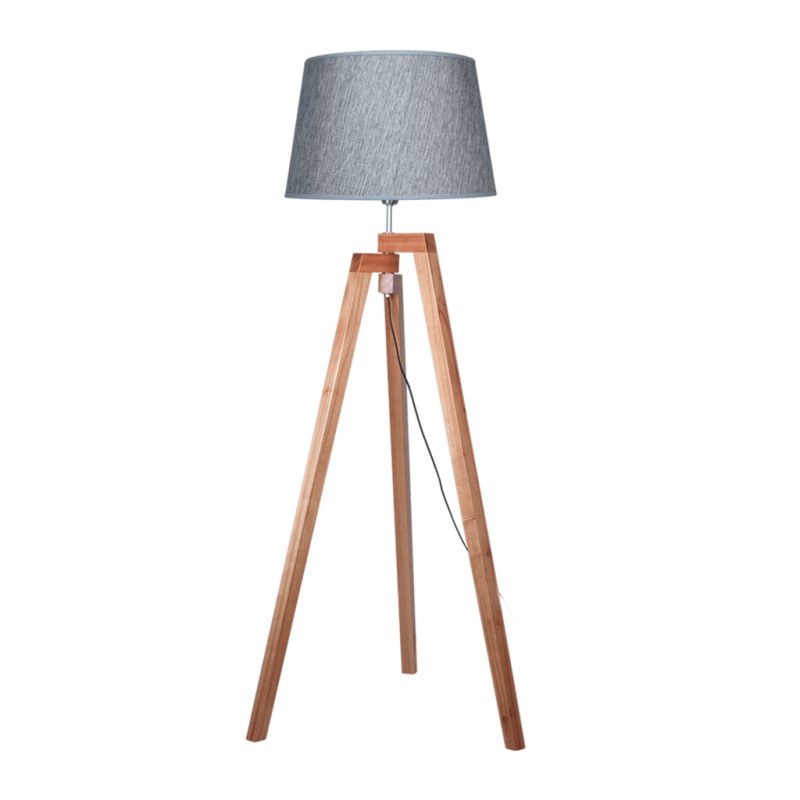 Lámpara de pie plegable Madera paraíso Rosca E27
