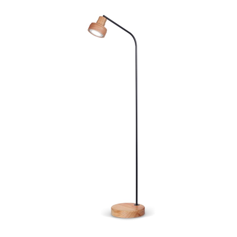 Lámpara de Pie de Madera Paraíso con Cabezal Orientable para AR111 | Diseño Moderno 163 cm - 2