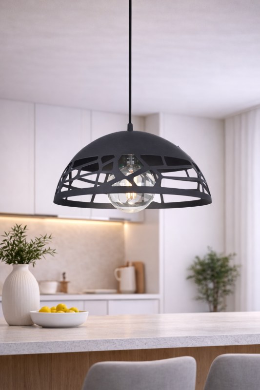 Lámpara de techo Colgante "OVIEDO" de chapa (Ø 420 x 230mm.)