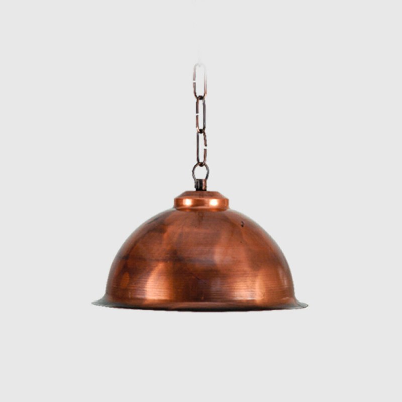Colgante de Chapa Esférico con Cadena - Diámetro 24 cm