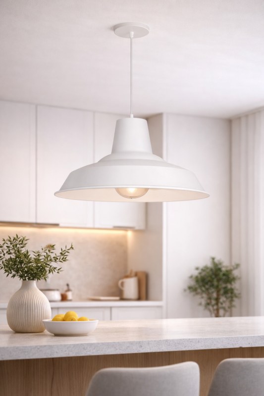 Lámpara Colgante Badajoz 1 Luz E27 Ø43 cm | Diseño Industrial para Cocina, Comedor o Living - 2