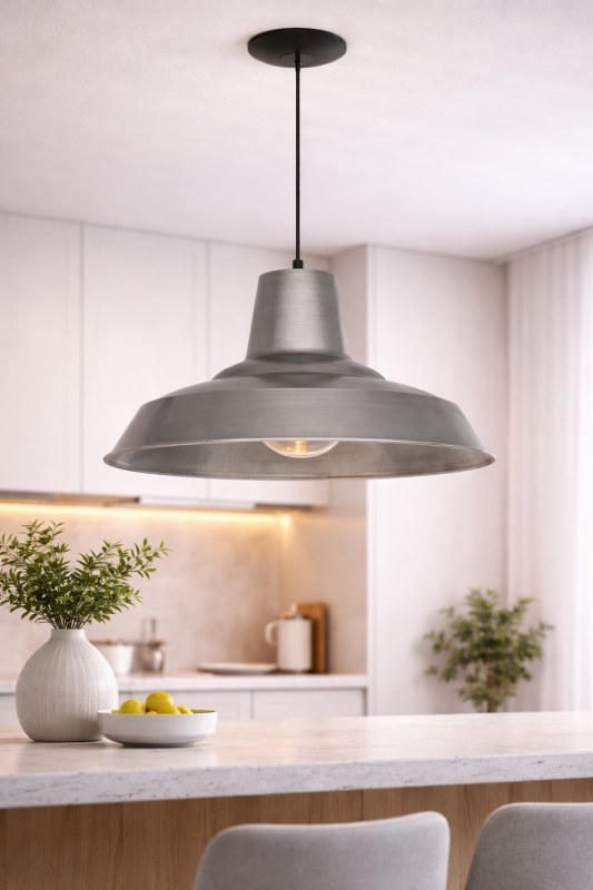 Lámpara Colgante Badajoz 1 Luz E27 Ø43 cm | Diseño Industrial para Cocina, Comedor o Living - 3