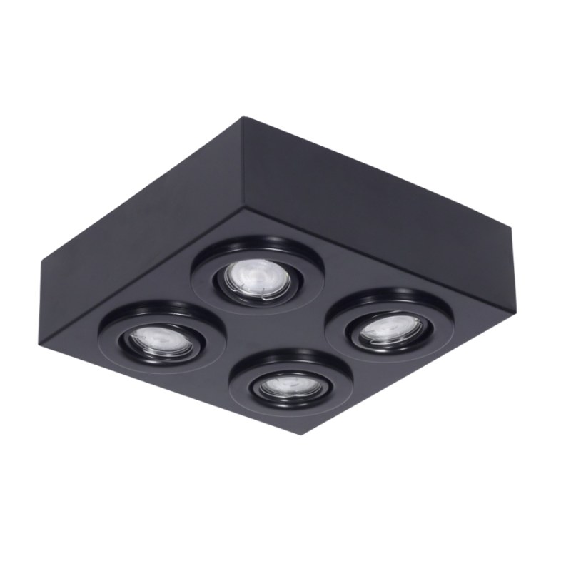 Plafón "VALENCIA" Cuadrado para 4 Luces Dicroicas - Gu10
