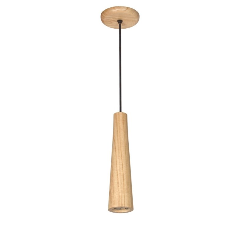Colgante de Madera Paraíso SARA para GU10 - Diseño Artesanal 30 cm