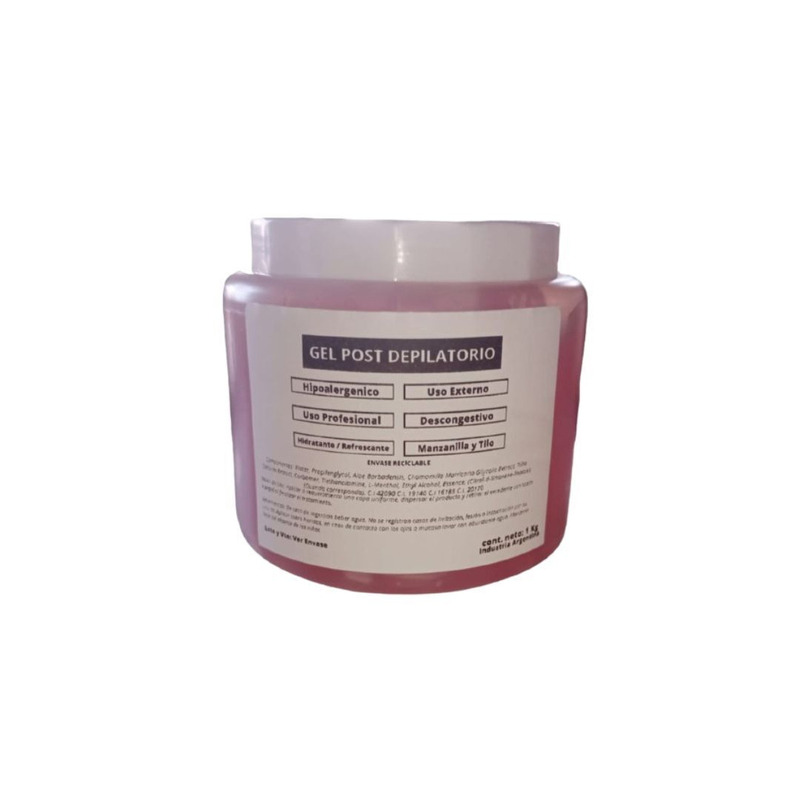 Gel Post Depilatorio x Kg Manzanilla y Tilo