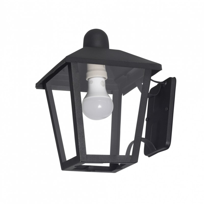 Farol Colonial de Pared sin Reja F-140N/T Ferrolux Negro Texturado - 2