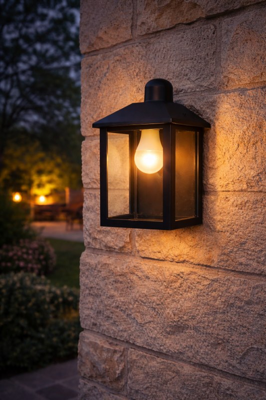Farol Colonial de Pared sin Reja F-146N/T Ferrolux Negro Texturado