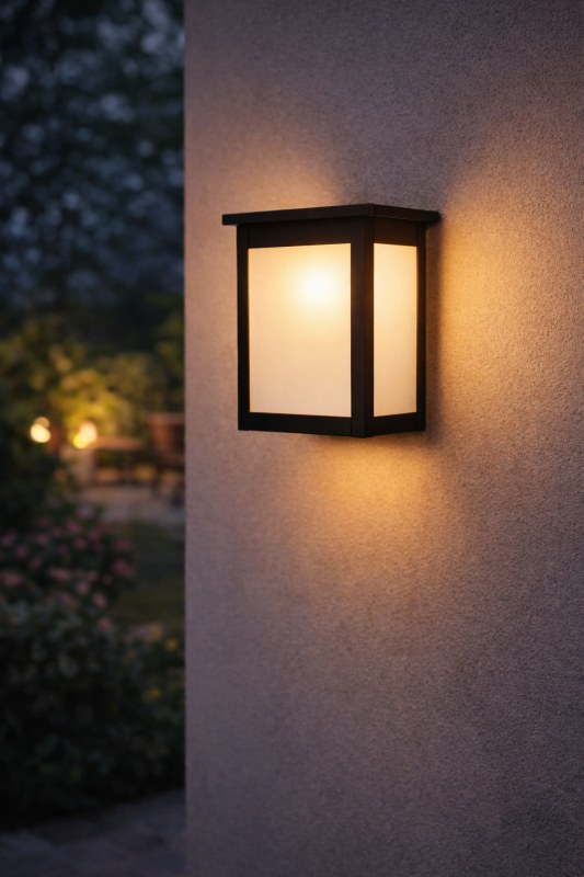 Farol de Pared con Vidrio Arenado F-147N/T Ferrolux Negro Texturado - 3