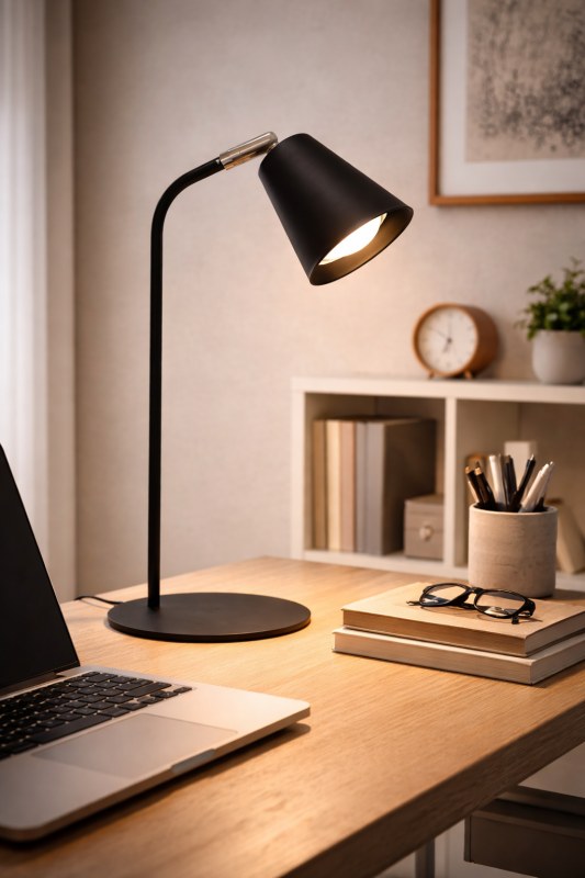 Lámpara de Mesa Gijón GU10 Moderna | Velador de Diseño Blanco o Negro Texturado