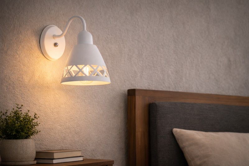 Aplique de Pared Vitoria Blanco E27 | Lámpara de Pared Moderna Decorativa