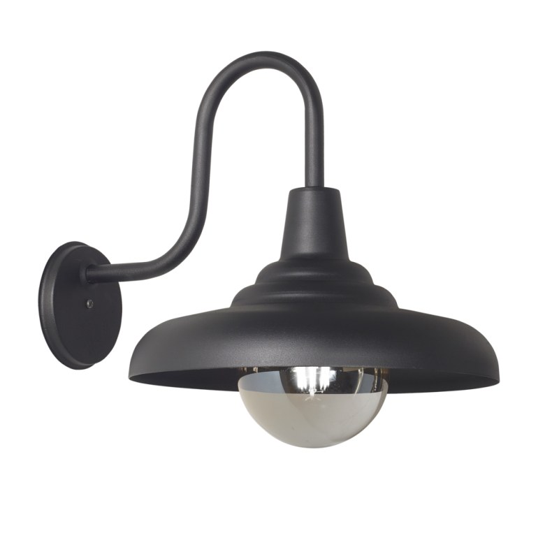 Aplique de Pared Carrara E27 Negro | Lámpara de Pared Industrial Moderna - 2