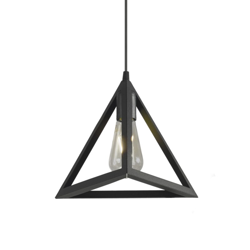Lámpara Colgante Trígono E27 Moderna para Techo 235x220 mm