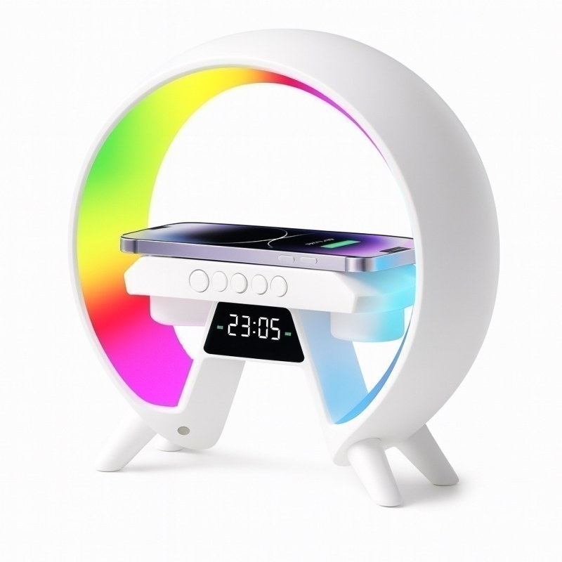 Parlante X63 Bluetooth Con Cargador Inalámbrico Luz Rgb