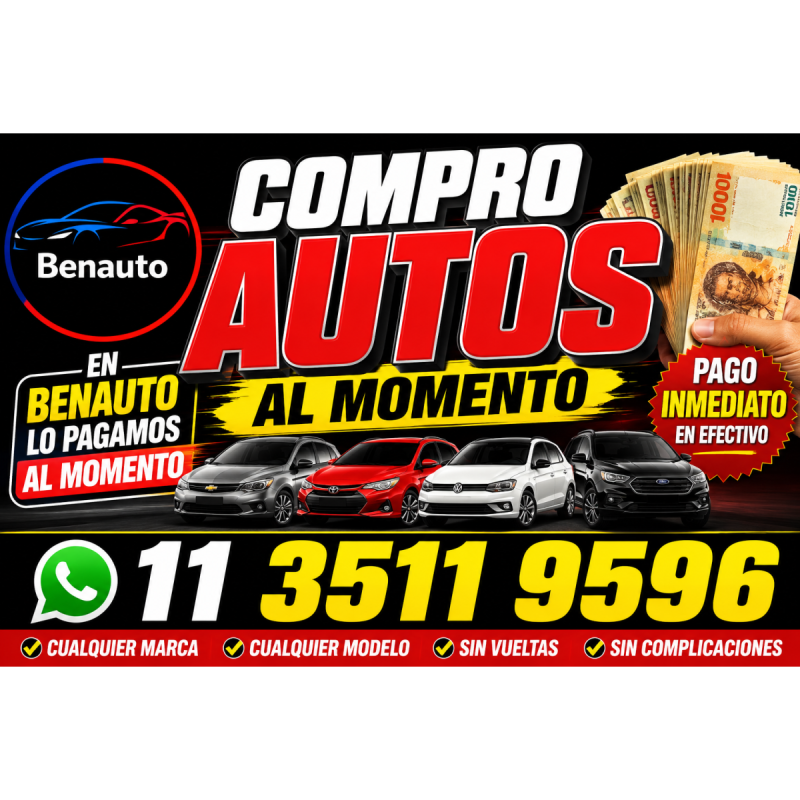 Compro tu auto AL MOMENTO
