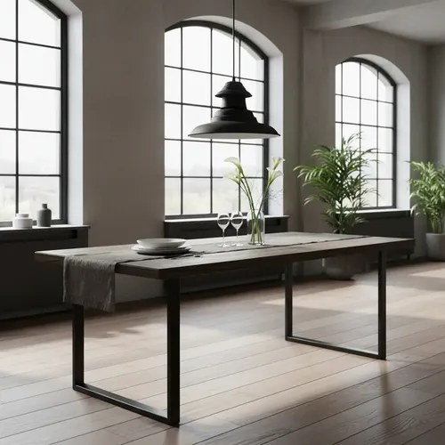 Lámpara Galponera Industrial Negra De Chapa Para Techo Negro - 5
