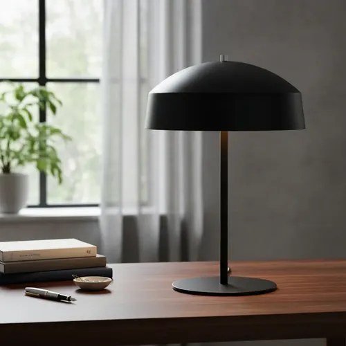 Lámpara De Mesa Ferrolux L-245 Led Para 2 Bombillas E27 Negra Negro - 2