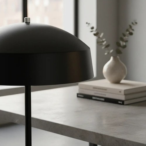 Lámpara De Mesa Ferrolux L-245 Led Para 2 Bombillas E27 Negra Negro - 3