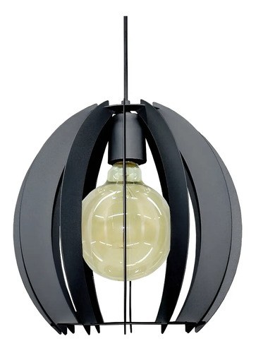 Lámpara Colgante Ferrolux Palma Moderna Metálica Negra Ø28.5cm E27 Led Negro