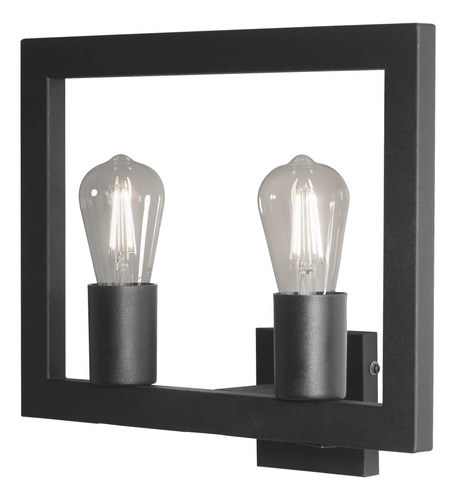 Lámpara De Pared Ferrolux Modelo Ap-2011n Moderno Negro