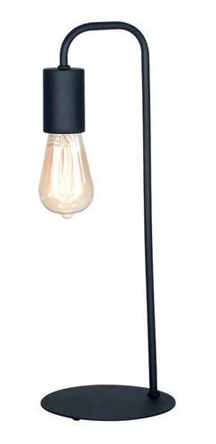 Lampara Velador Escritorio Metal Imola E27 Ferrolux Pack X 2 Estructura Negro - 2