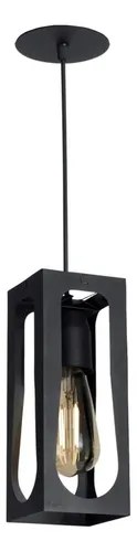 Lampara Colgante Ferrolux Fano 1 Luz Texturado E27 Color Negro - 2