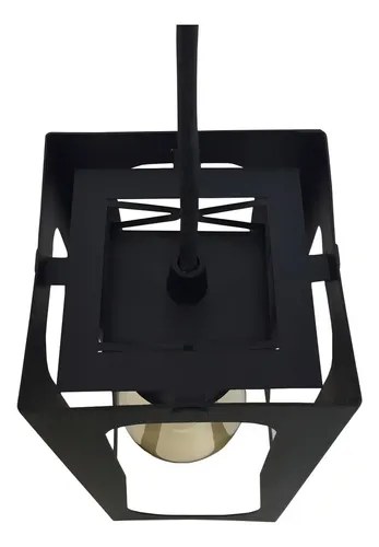 Lampara Colgante Ferrolux Fano 1 Luz Texturado E27 Color Negro - 5